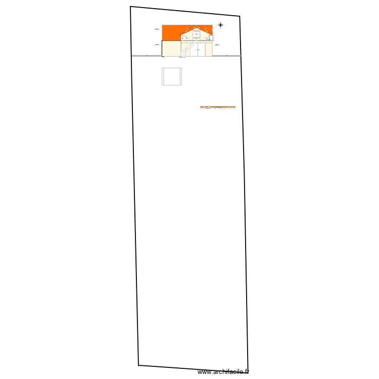 coupe face arri&egrave;re 1. Plan de 0 pièce et 0 m2