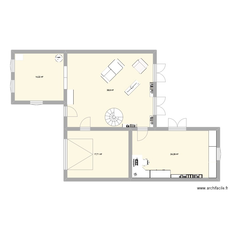 new 2. Plan de 4 pièces et 95 m2