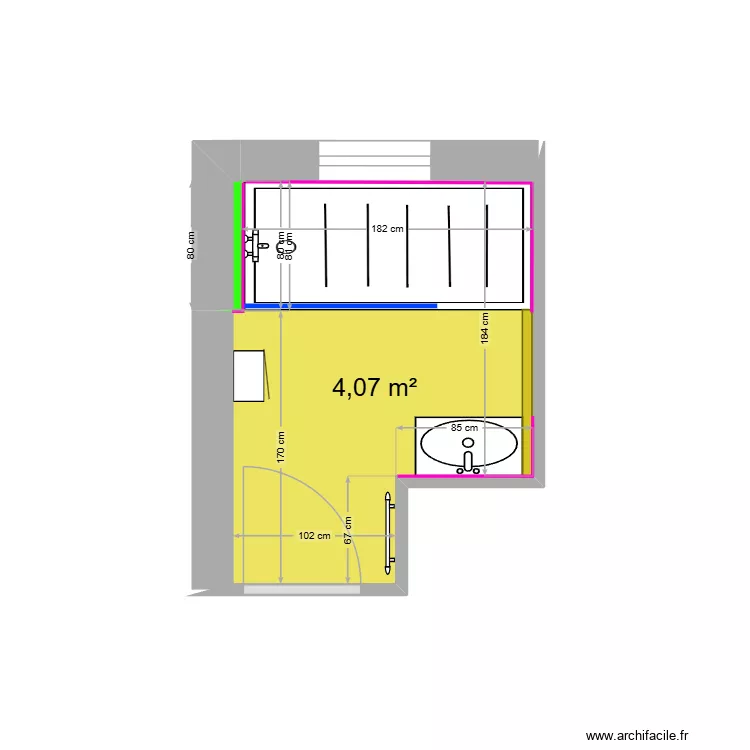 Plan Moreau. Plan de 2 Pièces et 4 m² Plan Moreau. Plan de 2 Pièces et 4 m²
