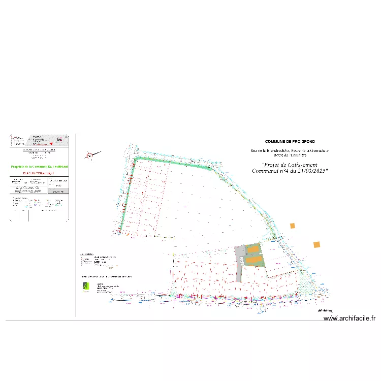 Froidfond - individuel. Plan de Froidfond - individuel. Plan de