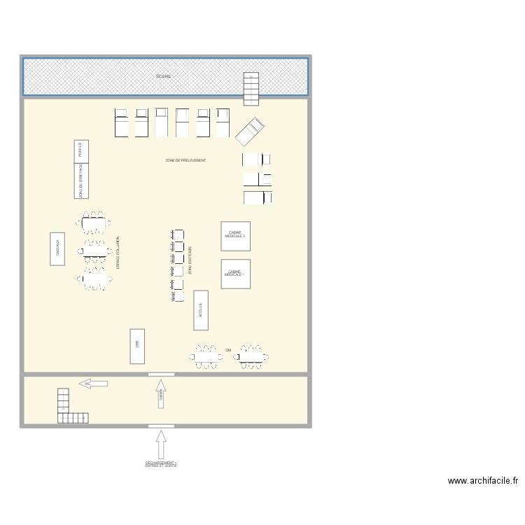 DROGENBOS. Plan de 3 pièces et 212 m2