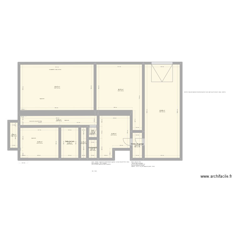 PLAN GIES. Plan de 12 pièces et 173 m2