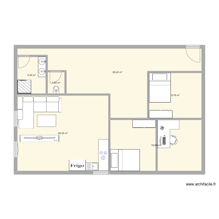 archifacile. Plan de 0 pièce et 0 m2 archifacile. Plan de 0 pièce et 0 m2