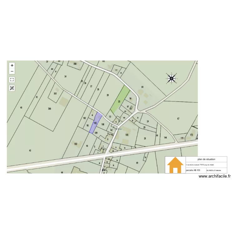 plan de situation. Plan de 