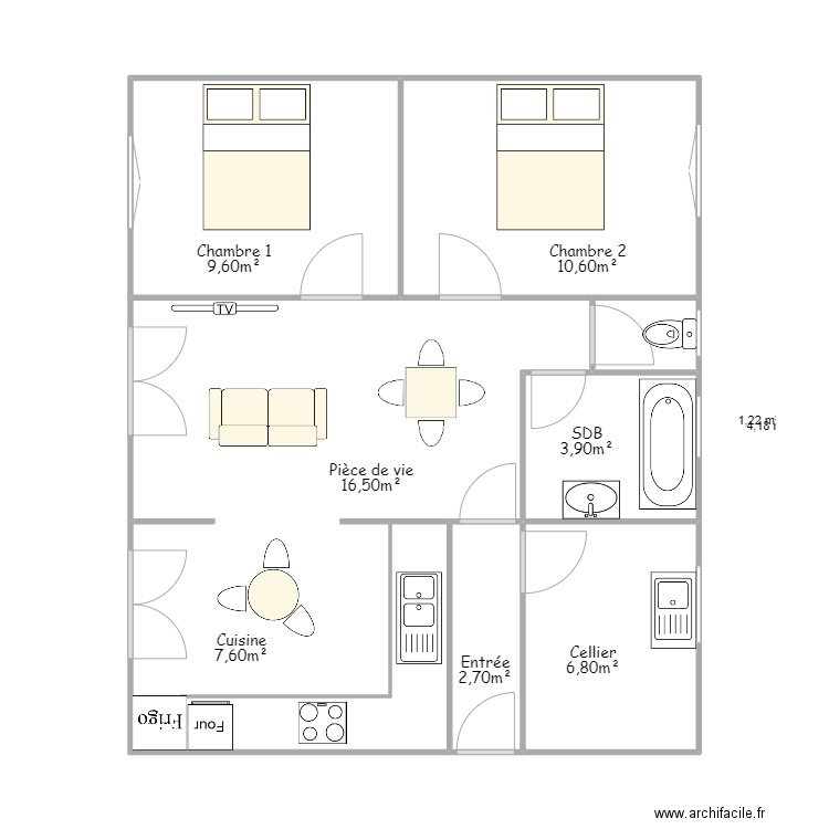 Lacroix. Plan de 0 pièce et 0 m2