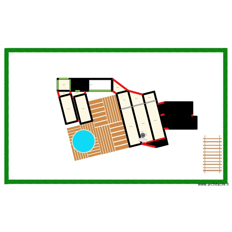 Maison container - 1 -. Plan de 20 pièces et 194 m2