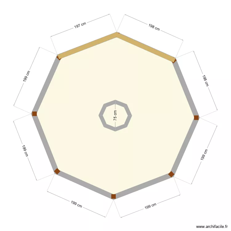 kiosque. Plan de 2 et 17 m² kiosque. Plan de 2 et 17 m²