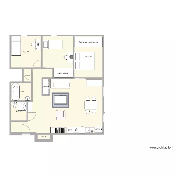 APP SIBUET. Plan de 8 et 80 m² APP SIBUET. Plan de 8 et 80 m²