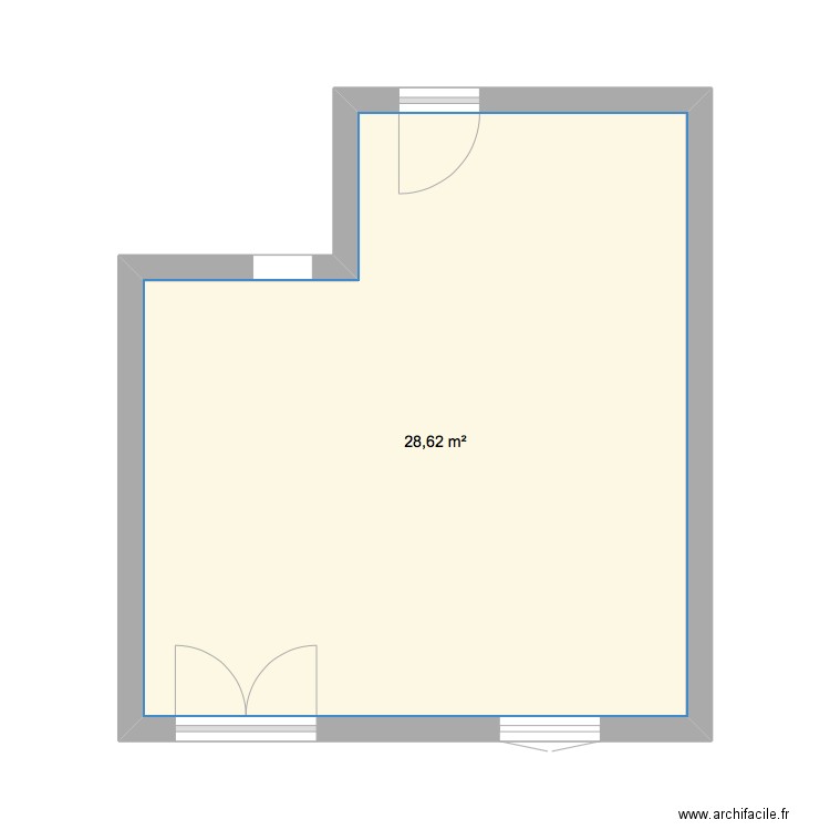 MonPlanCRB. Plan de 1 pièce et 29 m2