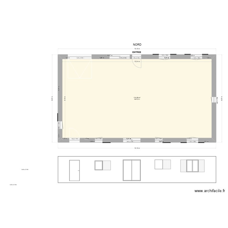 Michel MAZAUD 1. Plan de 1 pièce et 125 m2