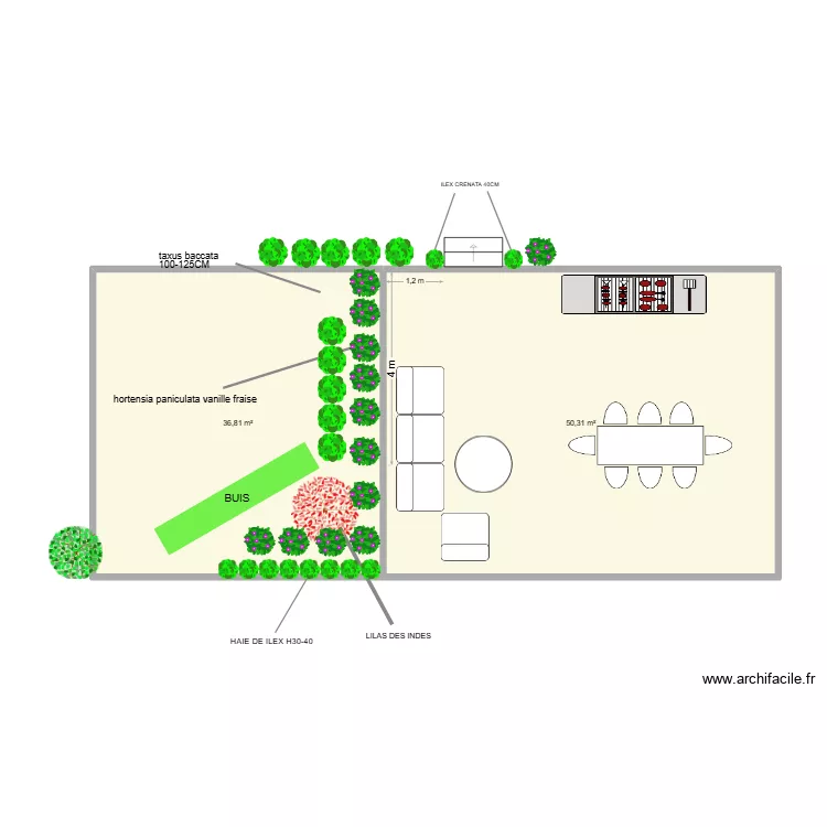 extension terrasse vesi 3. Plan de 2  et 87 m²