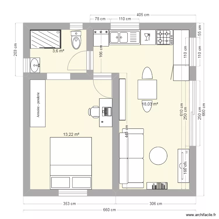 MODULE 35  I Version 2 portes 250. Plan de 