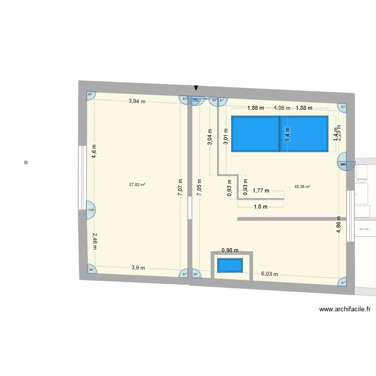 Maison 15eme version plan. Plan de 