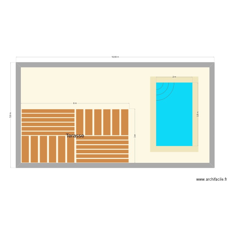 Home. Plan de 1 pièce et 55 m2