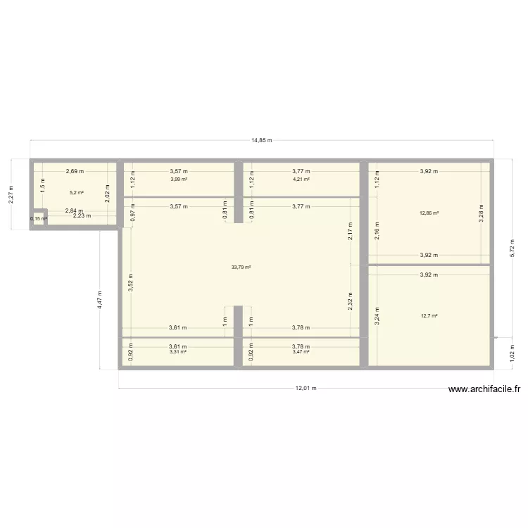 combles TER VVa. Plan de 