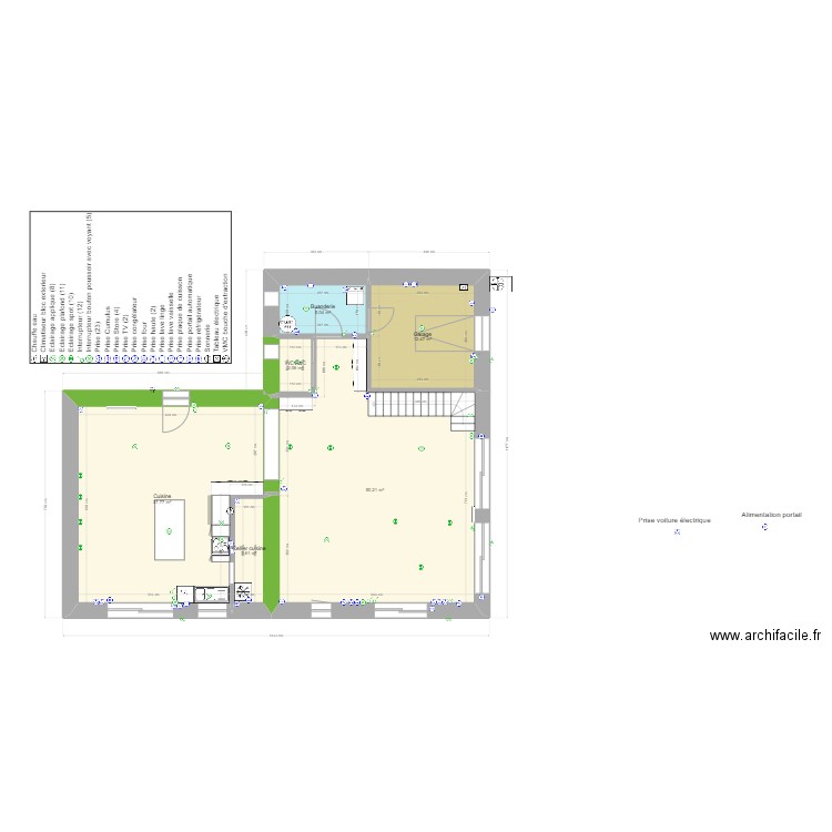 RenoT4RdcDec23Elec. Plan de 6 pièces et 111 m2