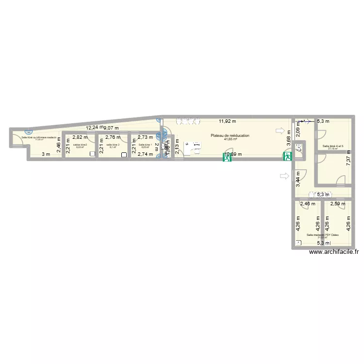 SSD avec extension 1. Plan de 9 et 138 m² SSD avec extension 1. Plan de 9 et 138 m²
