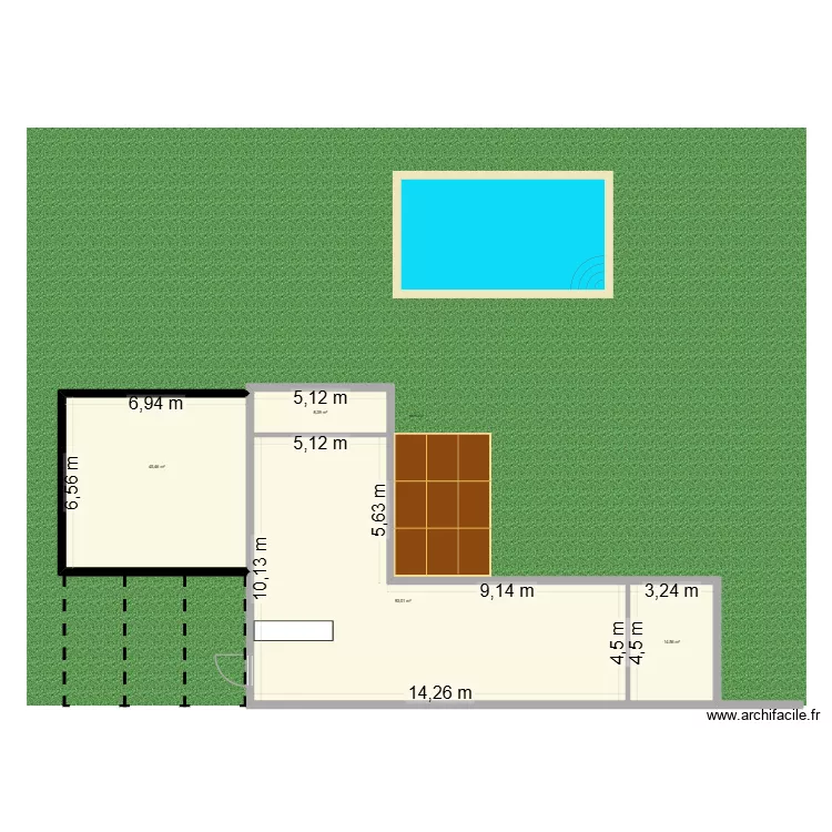 1er jet. Plan de 4 et 161 m² 1er jet. Plan de 4 et 161 m²