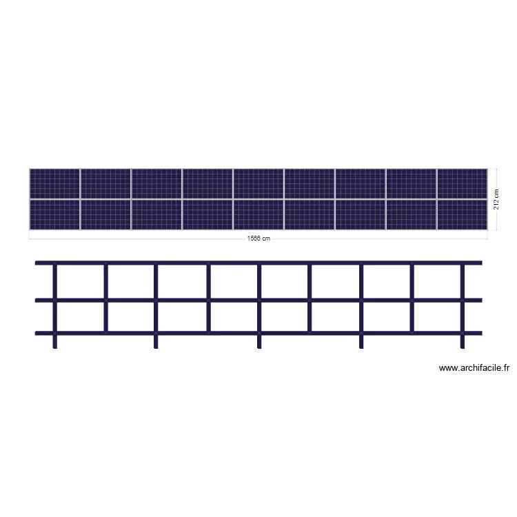 SECLIER avec support. Plan de 
