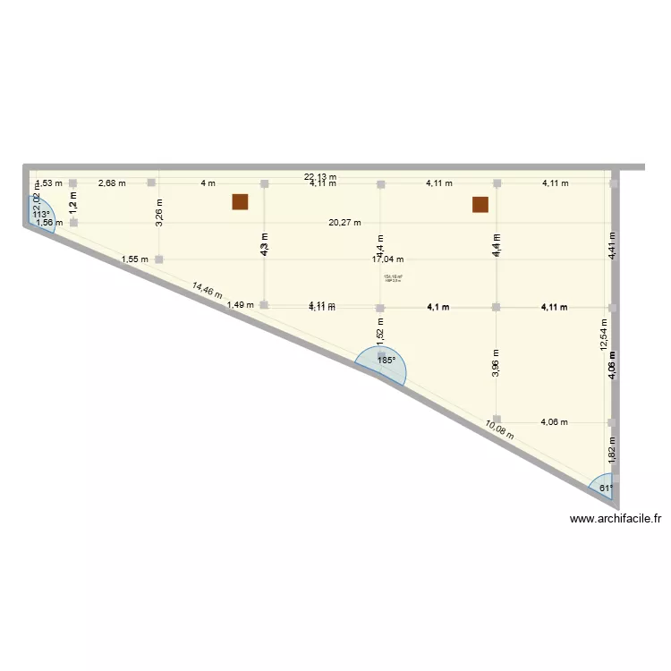 appartement ath mansour. Plan de 1  et 154 m²