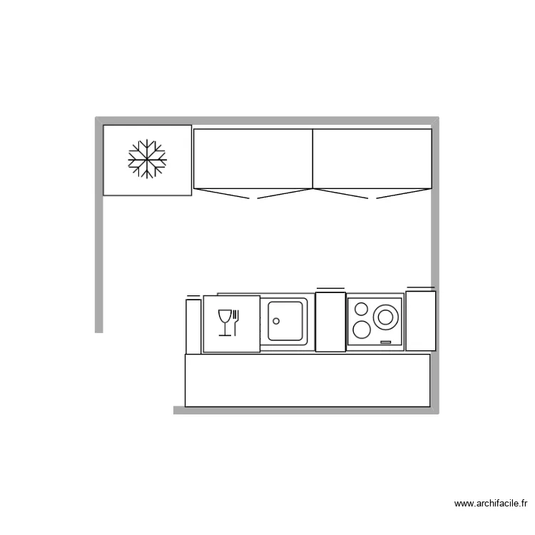 cuisine oletta. Plan de 