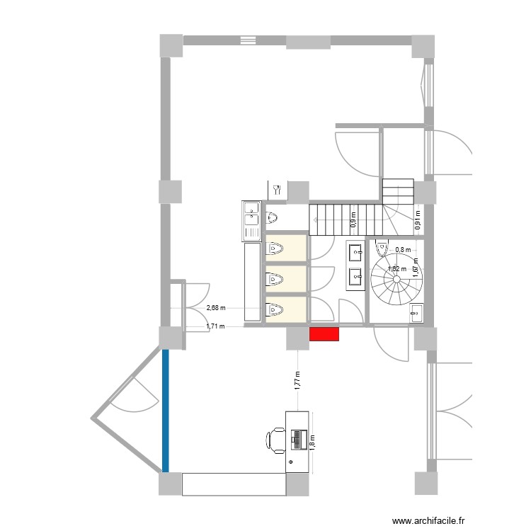 CUISINE EXIT11 V5. Plan de 0 pièce et 0 m2