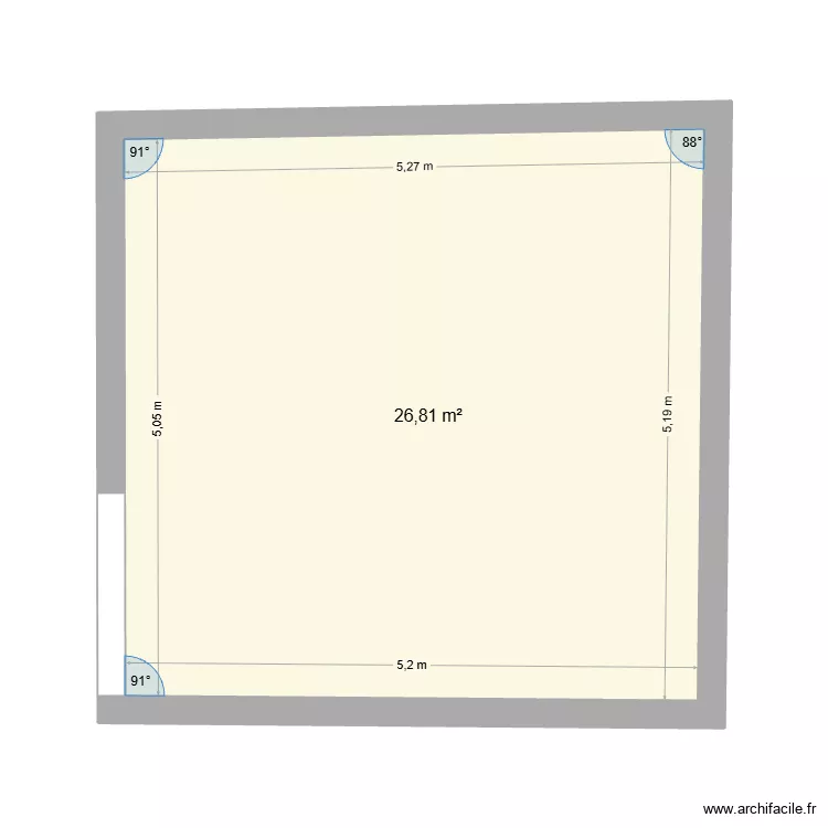 elouges. Plan de 1  et 27 m²