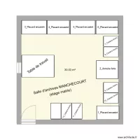 Plan Etage_Archives Mairie MANCHECOURT