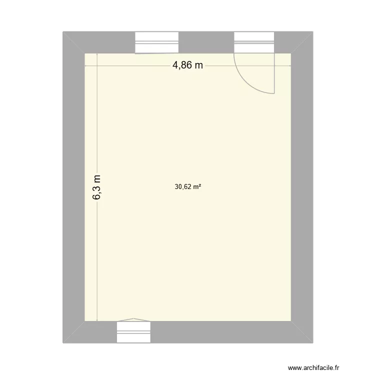 agrandissement2. Plan de 1  et 31 m²