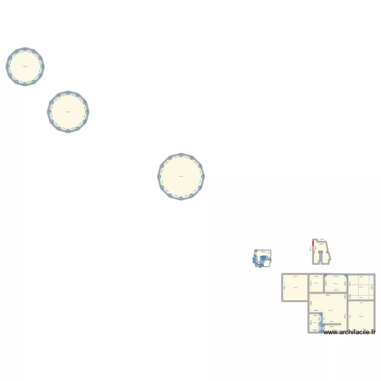 WORKSHOP ET FONTAINE 3 ETAE. Plan de 14 pièces et 196 m² WORKSHOP ET FONTAINE 3 ETAE. Plan de 14 pièces et 196 m²