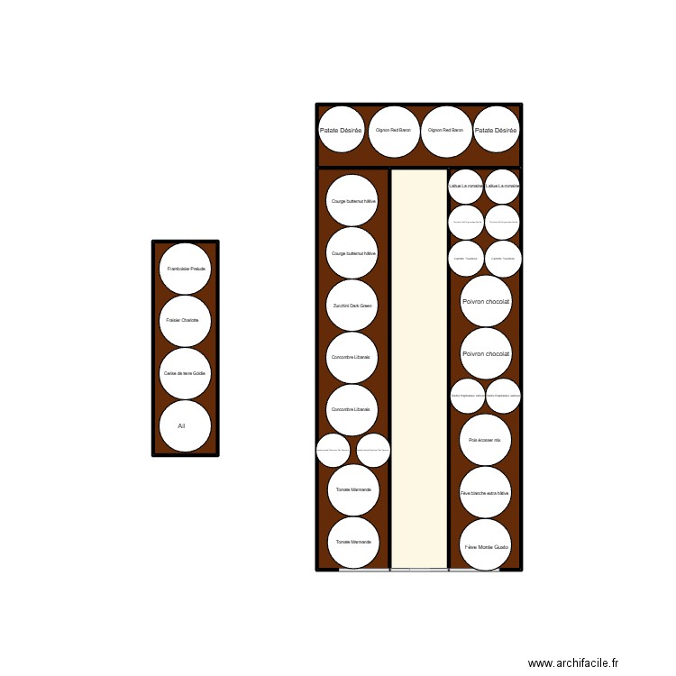 serre. Plan de 5 pièces et 10 m2