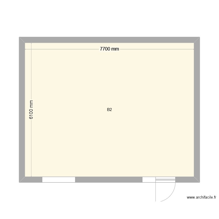 Local vélo Bâtiment 2. Plan de 1 pièce et 47 m2
