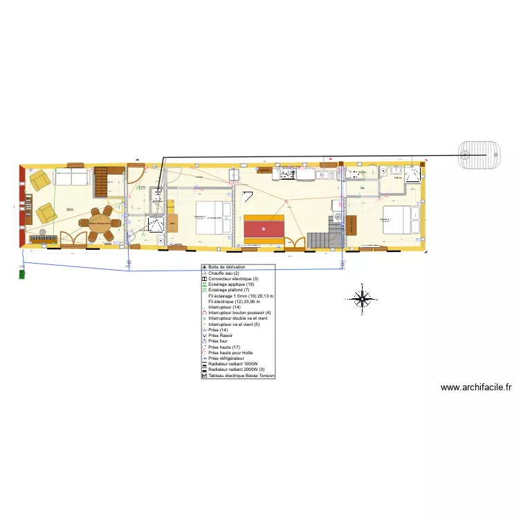 Plan longère sdb pour MALaver. Plan de 20 et 181 m² Plan longère sdb pour MALaver. Plan de 20 et 181 m²