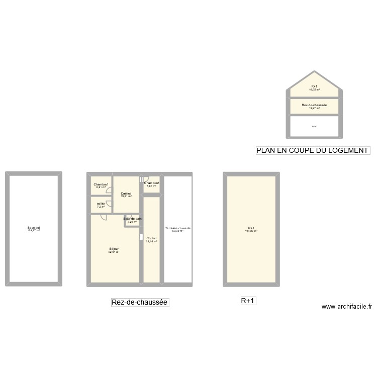 Les Faysses. Plan de 13 pièces et 458 m2