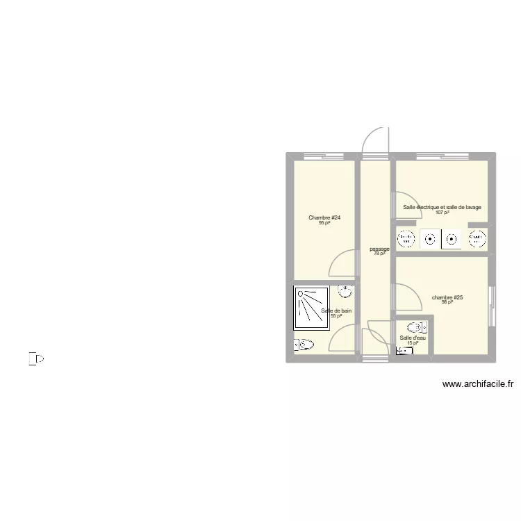 Plan de construction. Plan de 6 et 42 m² Plan de construction. Plan de 6 et 42 m²