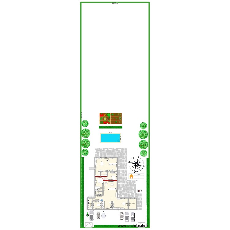maison beaux étage 1. Plan de 11 pièces et -1310 m2