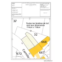 plan cadastral avec modifications