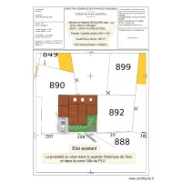 Plan Masse 20 bIs Place Vivi Burgaud - Sion l'Oc&eacute;an