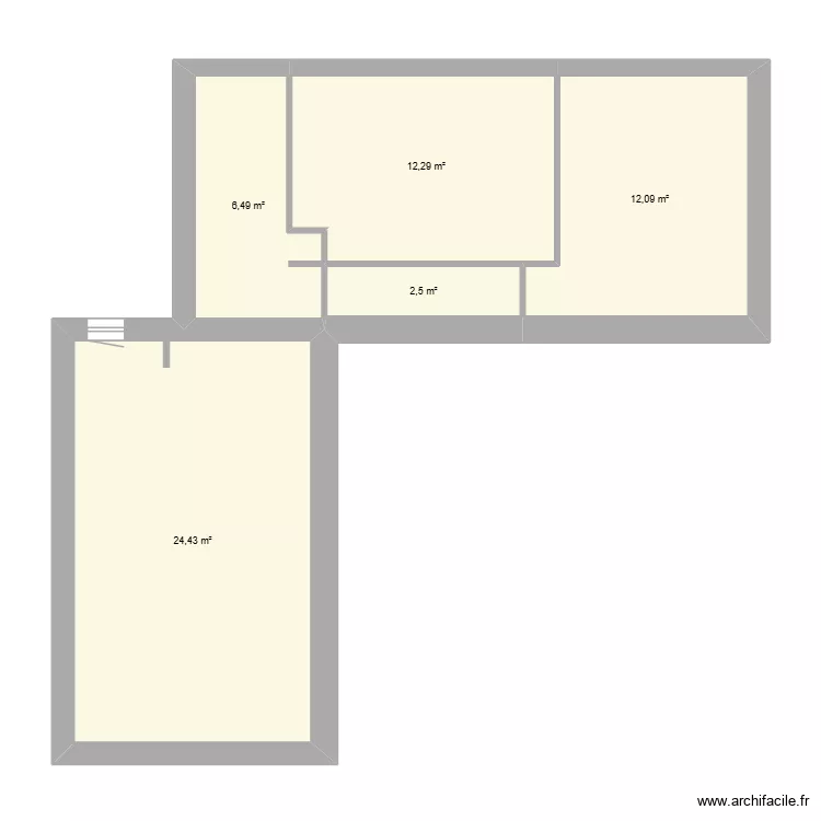 Etage2. Plan de 5 et 62 m² Etage2. Plan de 5 et 62 m²