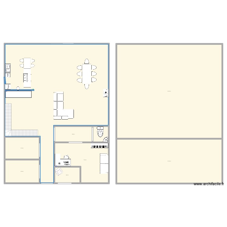 maison. Plan de 9 pièces et 1323 m2