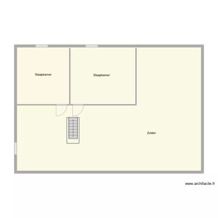 Kemmel R64 - zolder. Plan de Kemmel R64 - zolder. Plan de