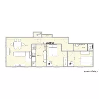 F&eacute;camp 3 2 &eacute;tage face fini