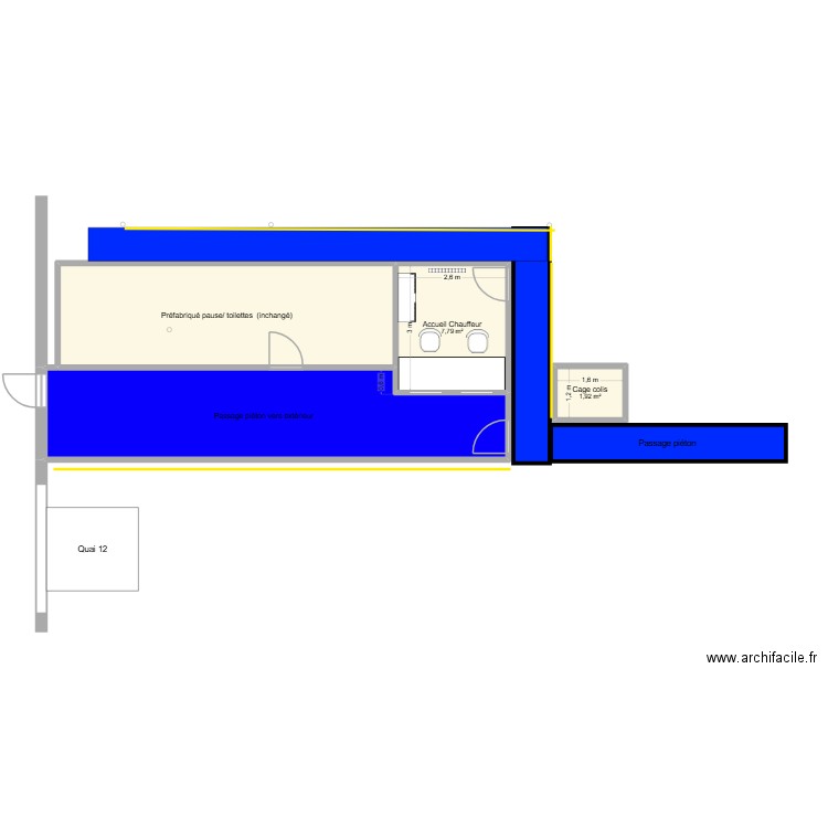 Accuil prop 2. Plan de 4 pièces et 51 m2