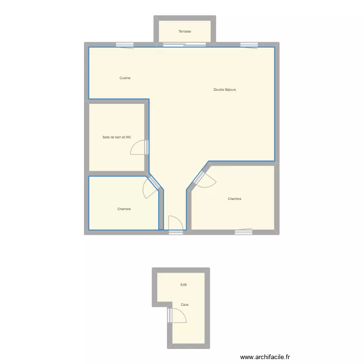 2 &egrave;me frangy. Plan de 