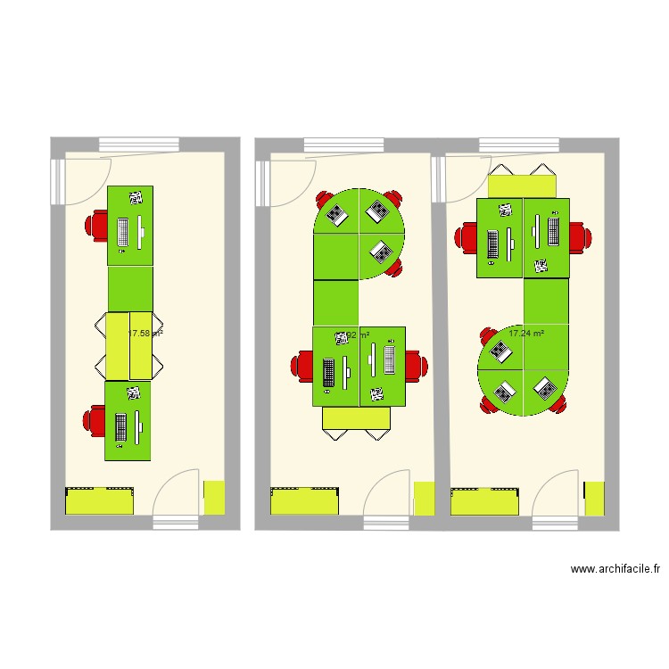 BUREAU 5. Plan de 0 pièce et 0 m2