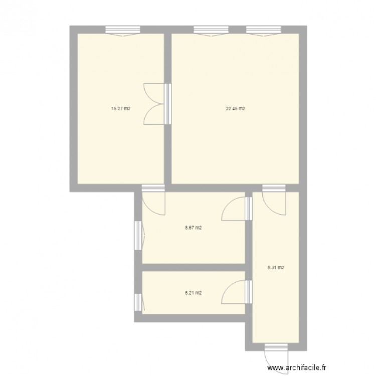 SERRAUD apart 3 Chambre PLAN DE BASE. Plan de 0 pièce et 0 m2