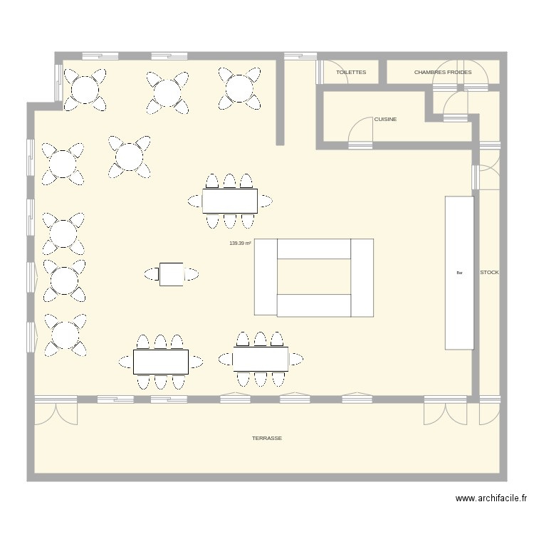 RESTO. Plan de 0 pièce et 0 m2