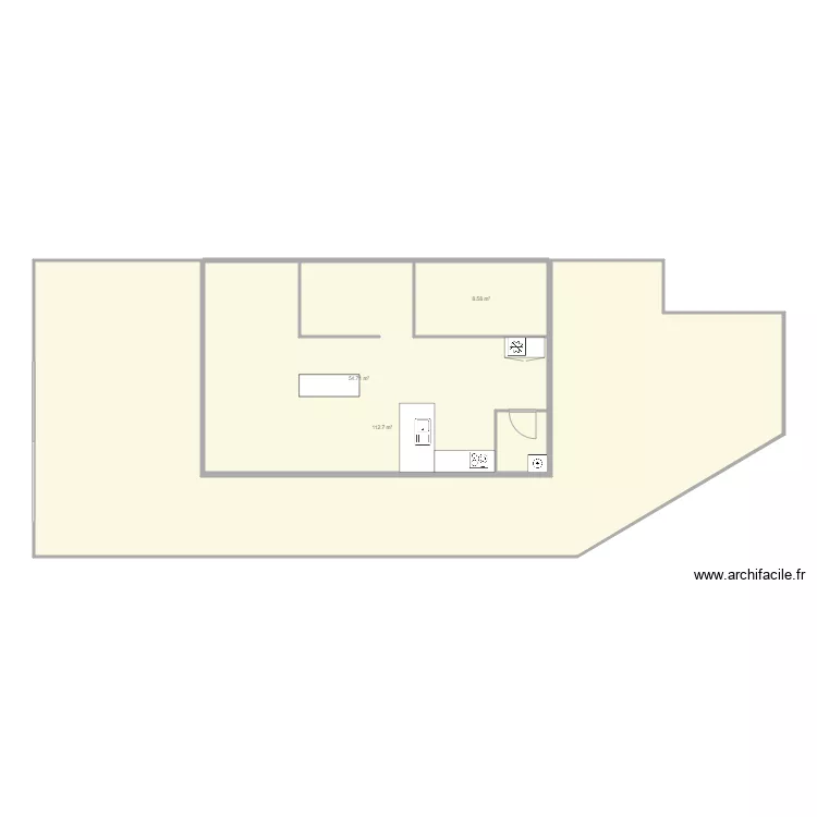 Maison Arcachon. Plan de 