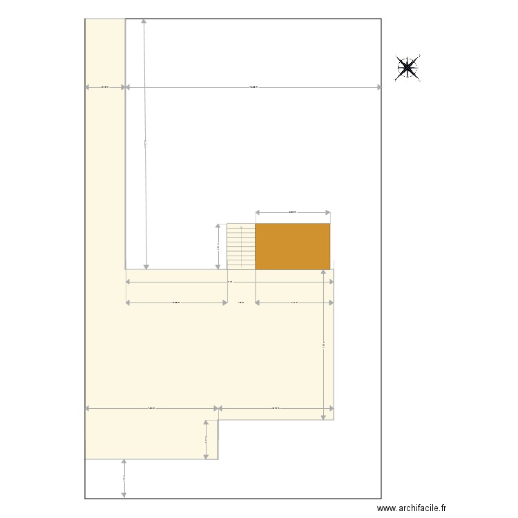 plan de masse avec terrasse. Plan de 0 pièce et 0 m2