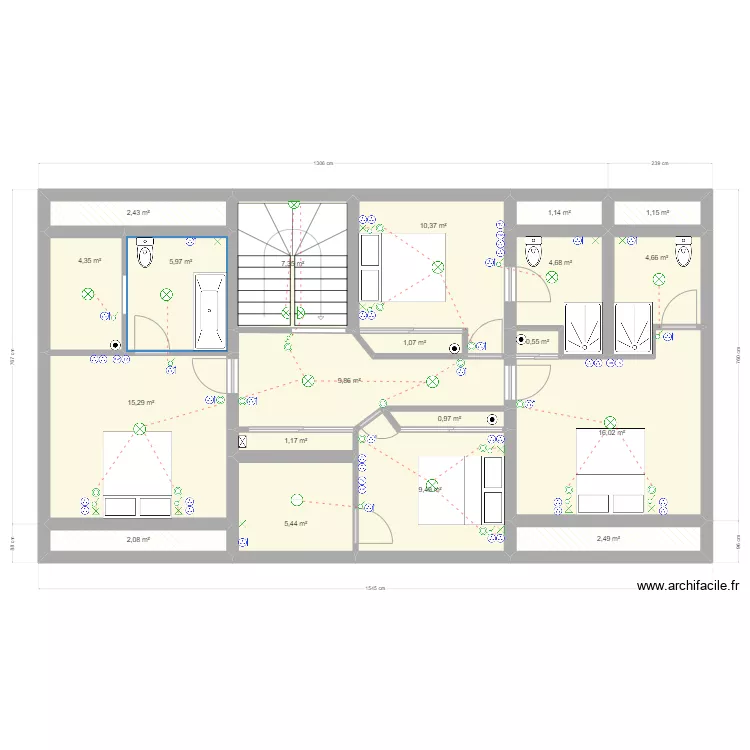 hussenet f 1er. Plan de 